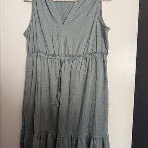 Max Studio Gray Sleeveless Midi Dress